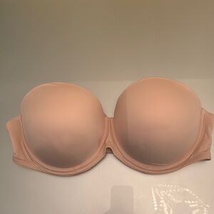 PINK Victoria's Secret Strapless Cream T-Shirt Bra Intimates